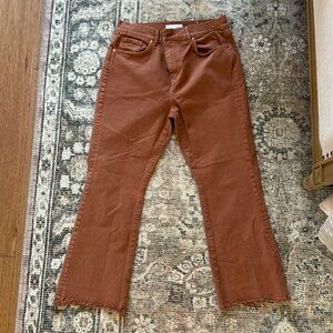 Loft flare crop pants